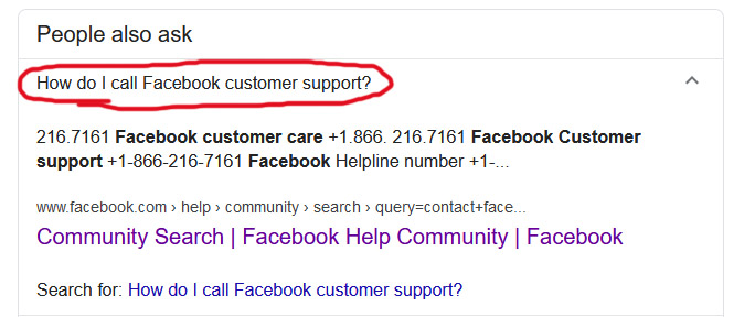 Facebook Support Phone Number